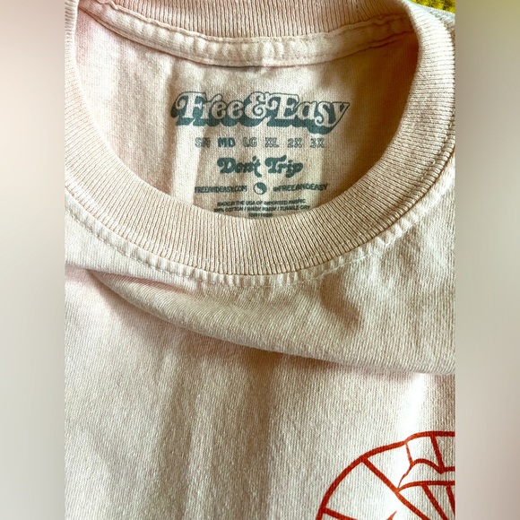 Free & Easy long sleeve- peachy waves - Picture 4 of 5